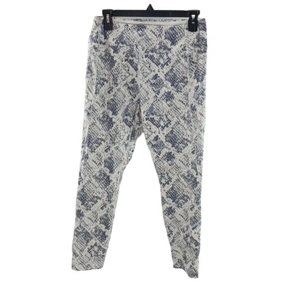 PINK Sport Leggings White Gray Activewear Snake Print Womens Size Large - Picture 1 of 5